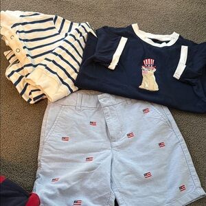 Janie and Jack American Flag, Red, White and Blue outfit